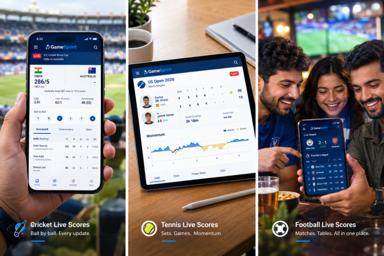 9 Best Sites for Live Cricket, Tennis, and Football Scores in 2026