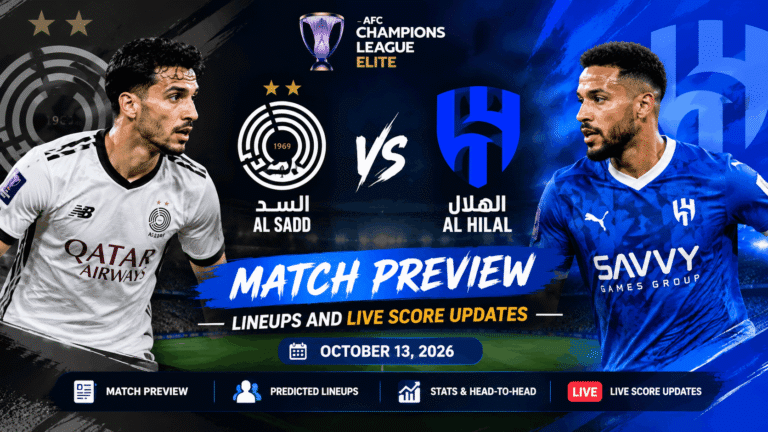 Al Sadd vs Al-Hilal: Match Preview, Lineups, Prediction and Live Score