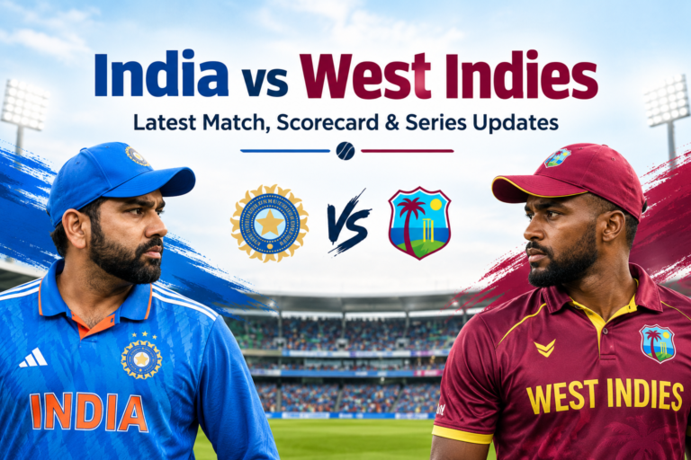 India vs West Indies: Match Scorecard, Results, Schedule and Latest Updates