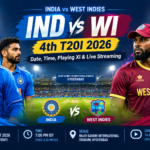 India vs West Indies 4th T20I 2026: Date, Time, Playing XI & Live Streaming