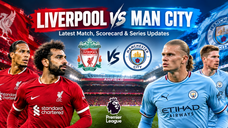 Liverpool vs Man City: Live Score, Lineups, Stats & Match Report